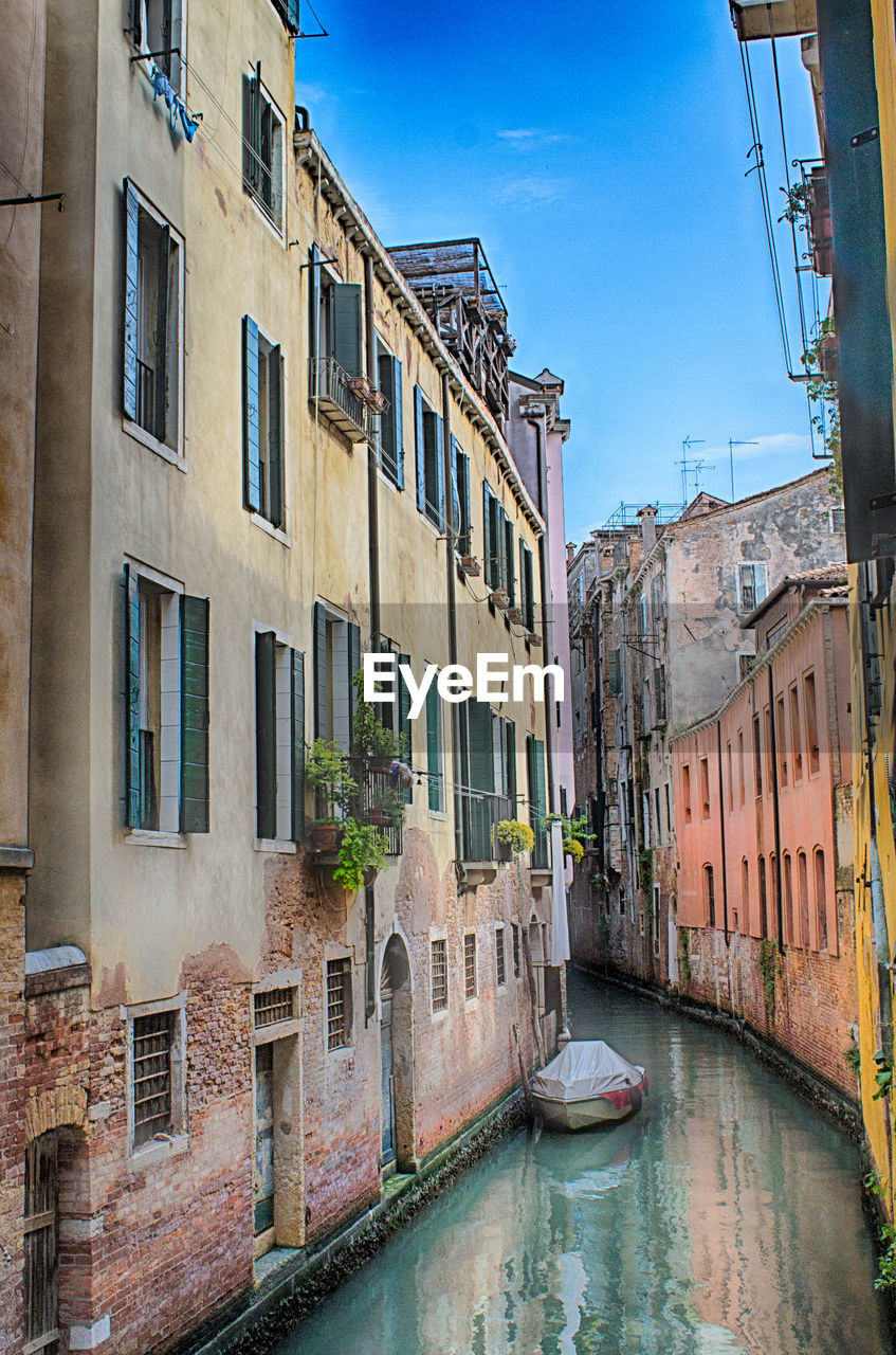 VIEW OF CANAL ALONG BUILDINGS