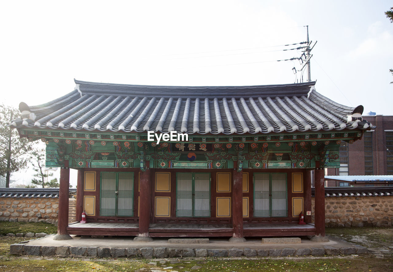 LOW ANGLE VIEW OF TEMPLE AGAINST SKY