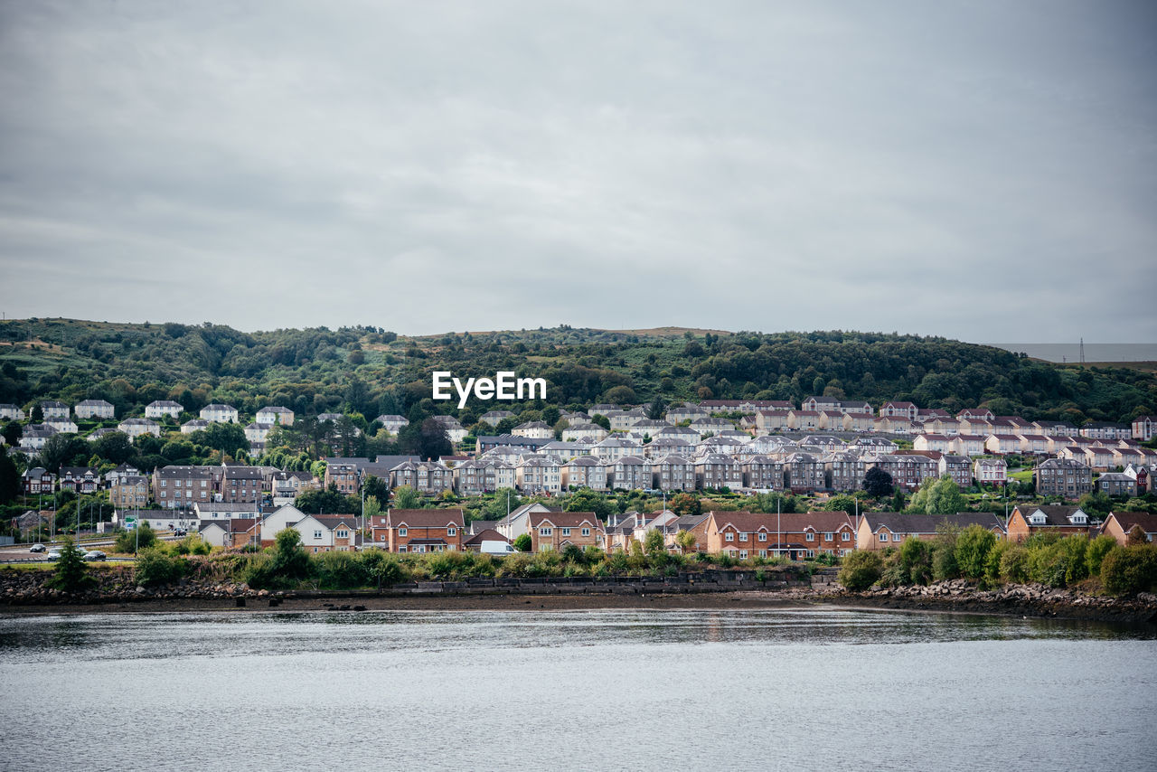 A peaceful scottish town by the clyde river, beautiful landscape in scotland, travel in scotland