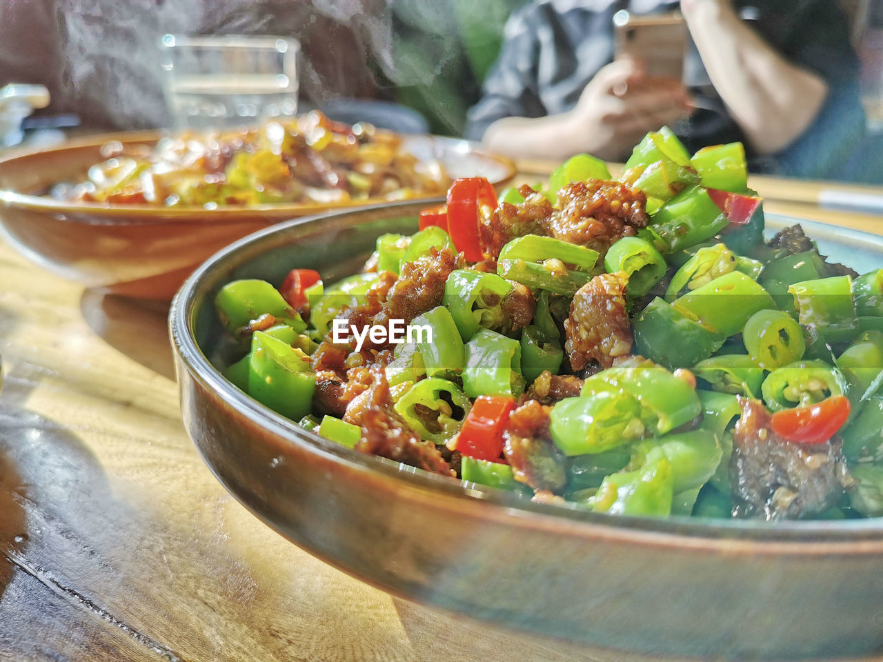 Close-up of fruits in bowl on table