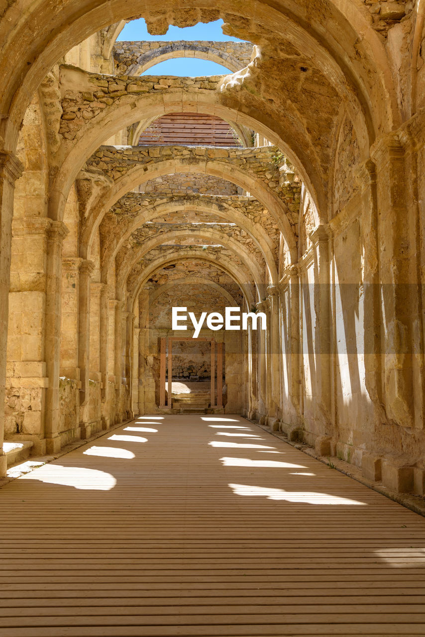 Corridor of historic building