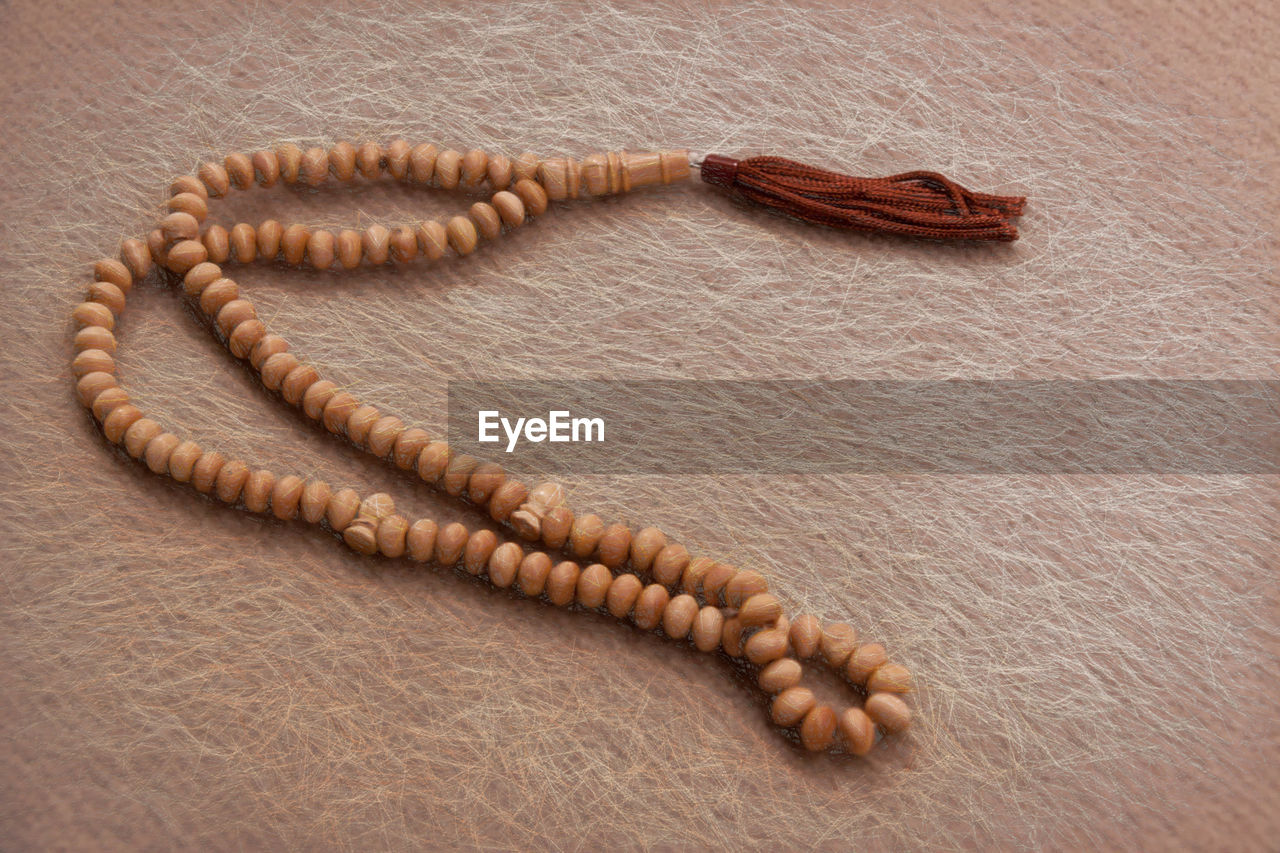 Close-up of worry beads