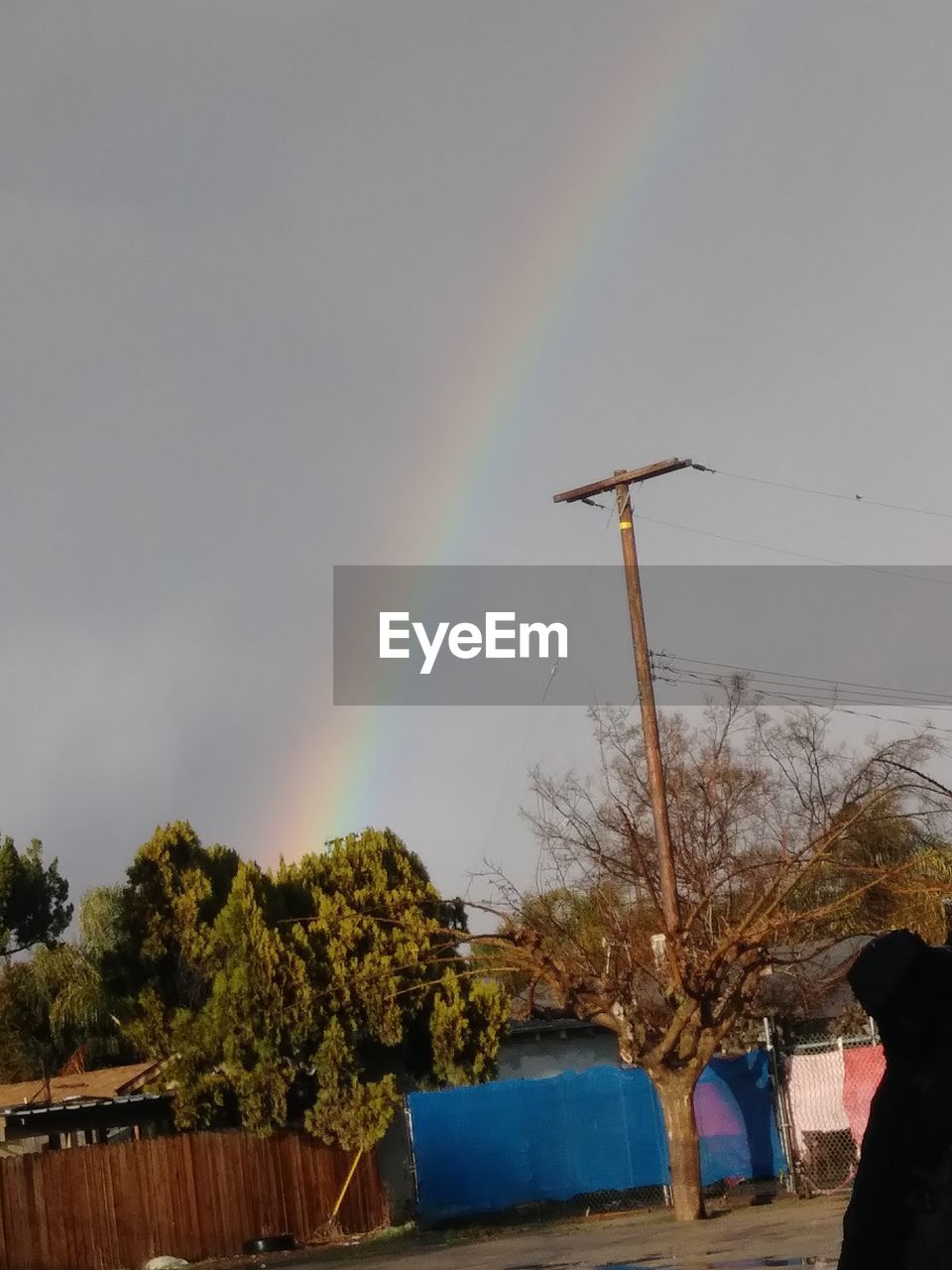 SCENIC VIEW OF RAINBOW IN SKY