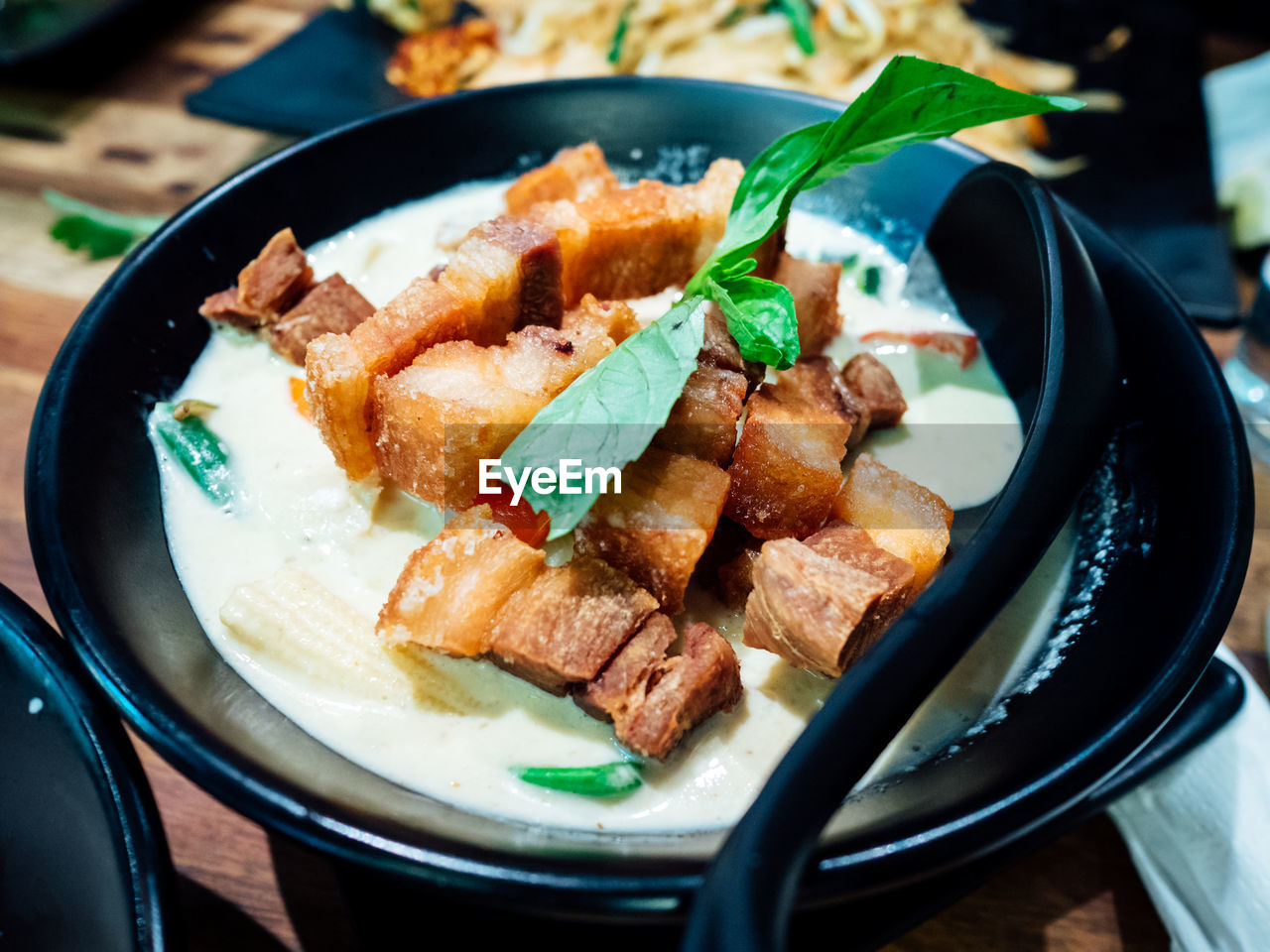 CLOSE-UP OF SERVED FOOD IN PLATE