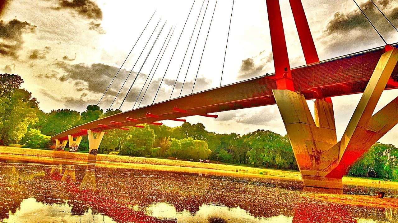 BRIDGE OVER SEA AGAINST SKY