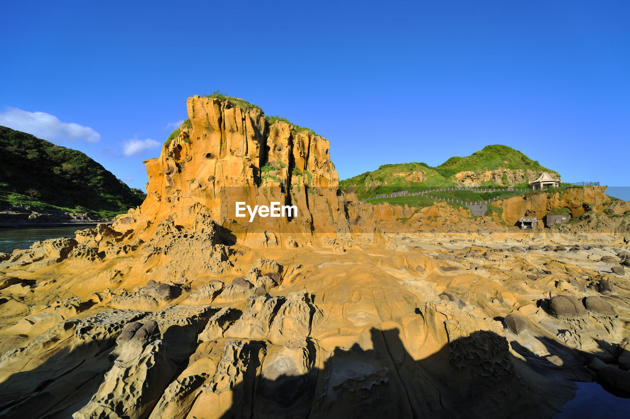 SCENIC VIEW OF ROCK FORMATION AGAINST SKY