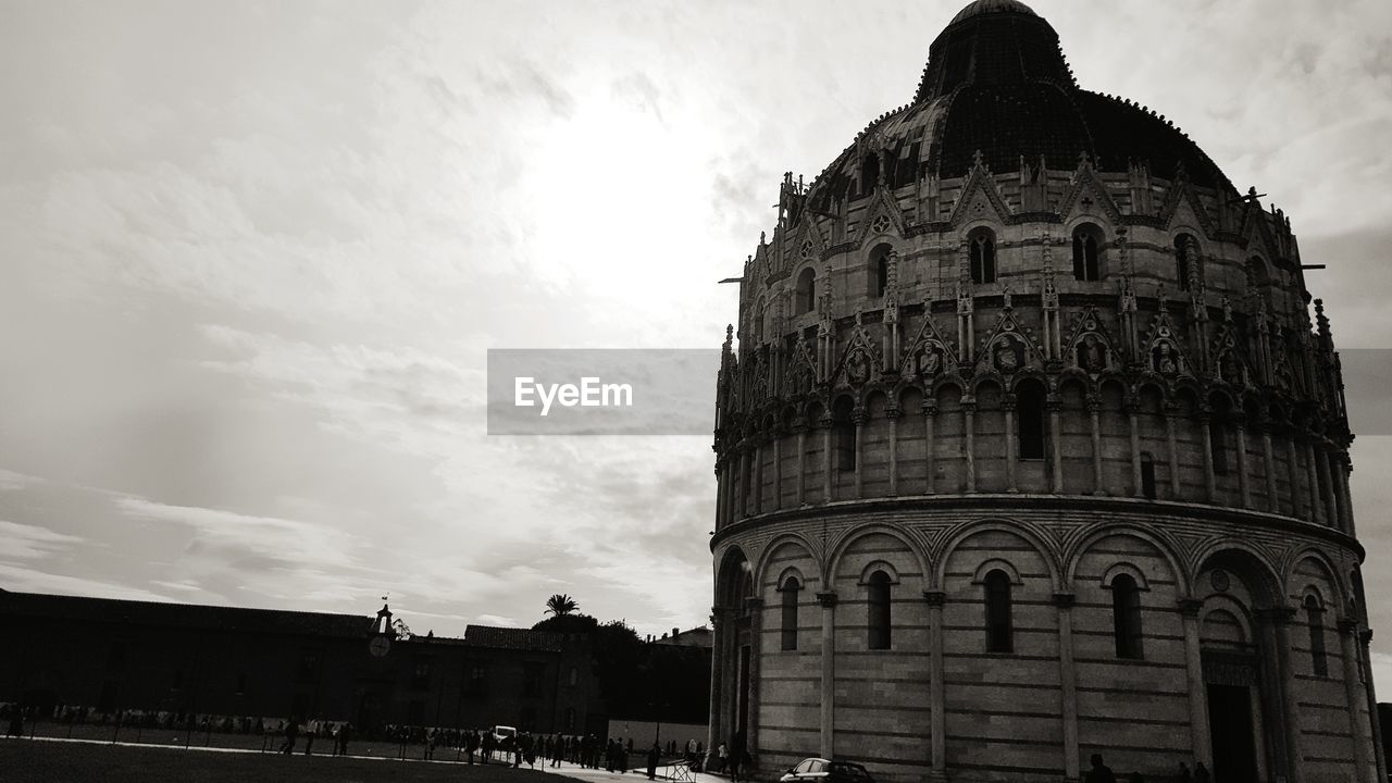 LOW ANGLE VIEW OF HISTORIC BUILDING