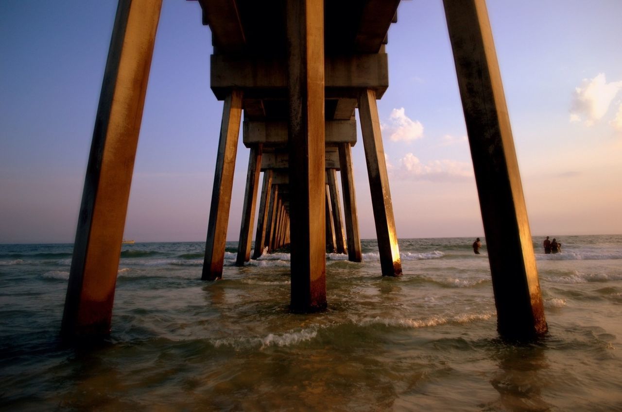 Pier in sea