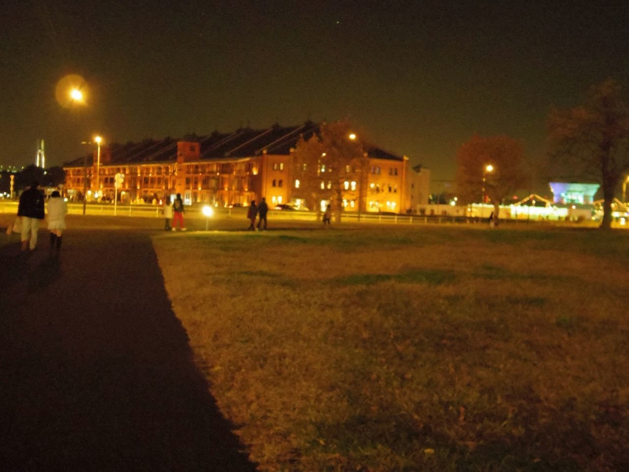 ILLUMINATED CITY AT NIGHT