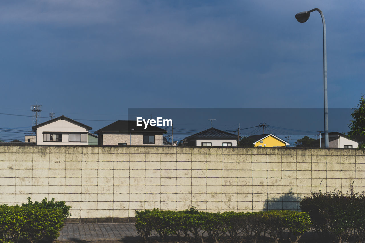 Houses against sky