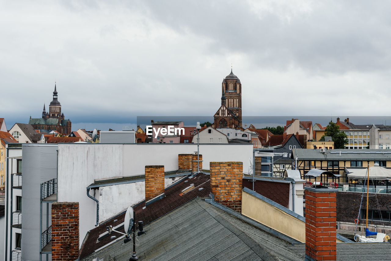 Cityscape of old stralsund