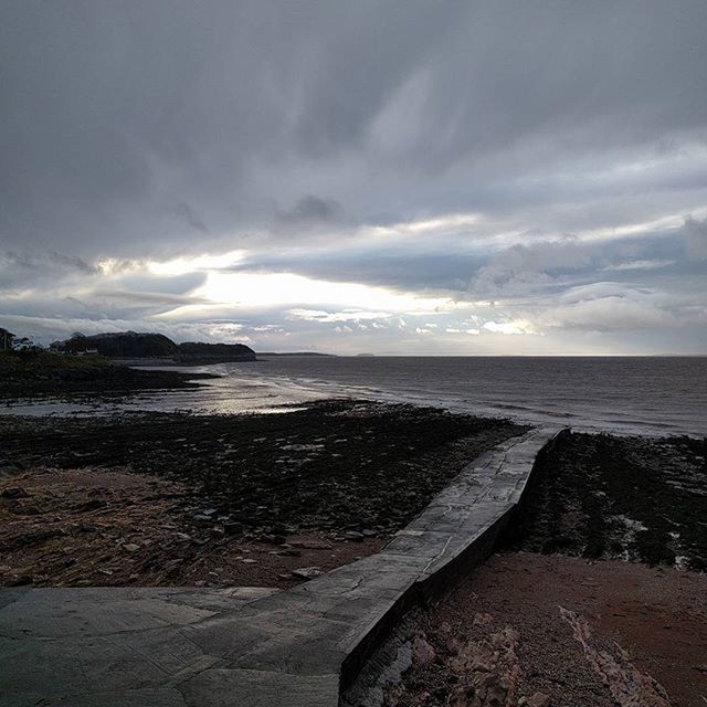 VIEW OF SEA AGAINST CLOUDY SKY