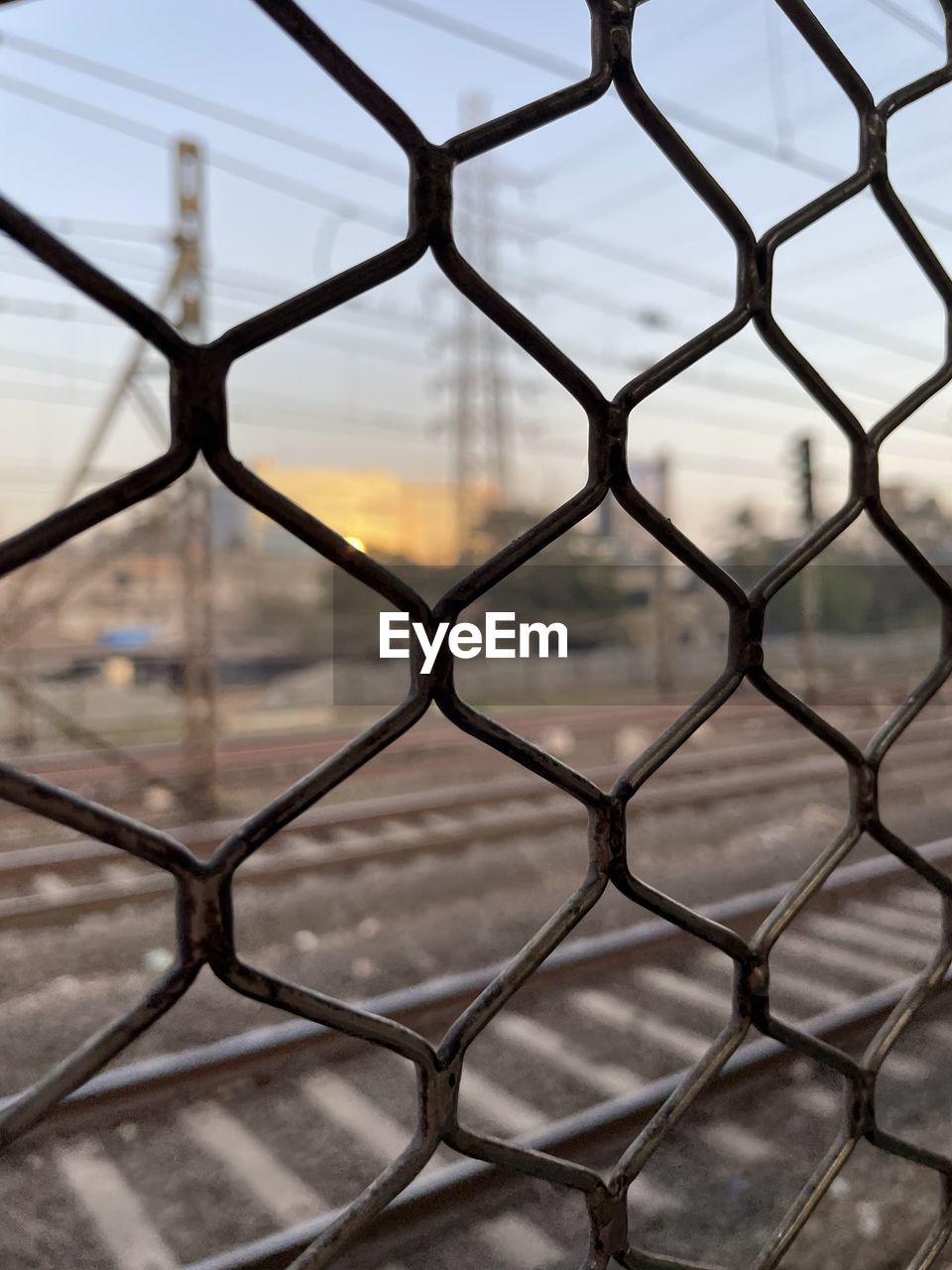 close-up of chainlink fence