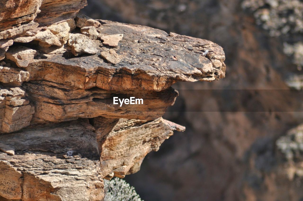 Close-up of rock formation