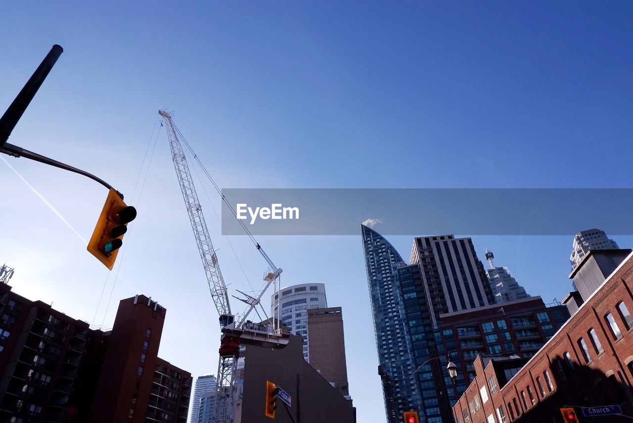 Construction boom in downtown toronto.