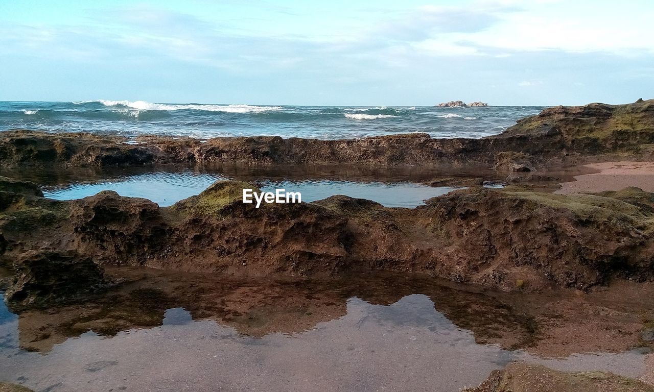 Scenic view of sea against sky