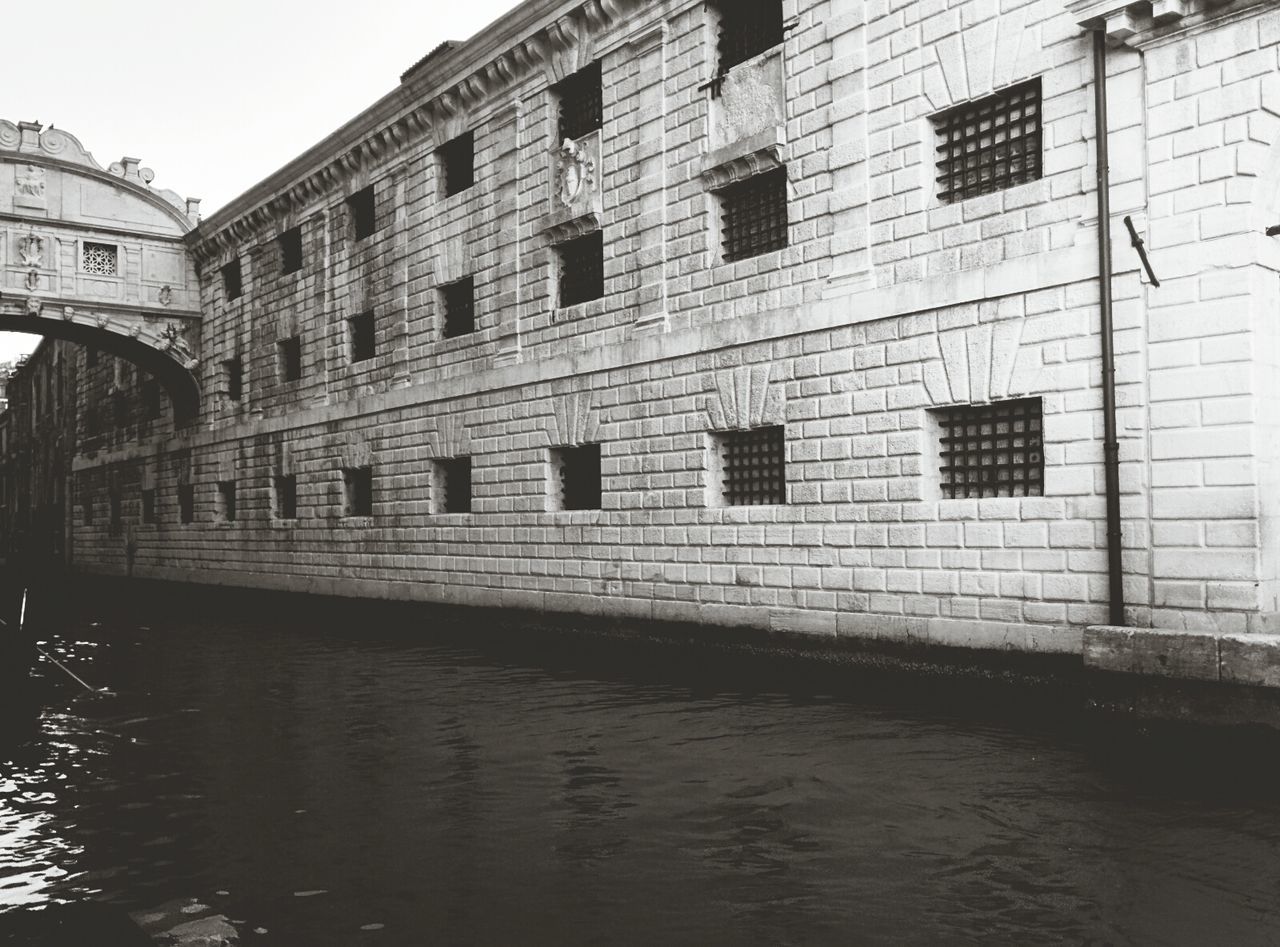 VIEW OF BUILT STRUCTURE IN WATER