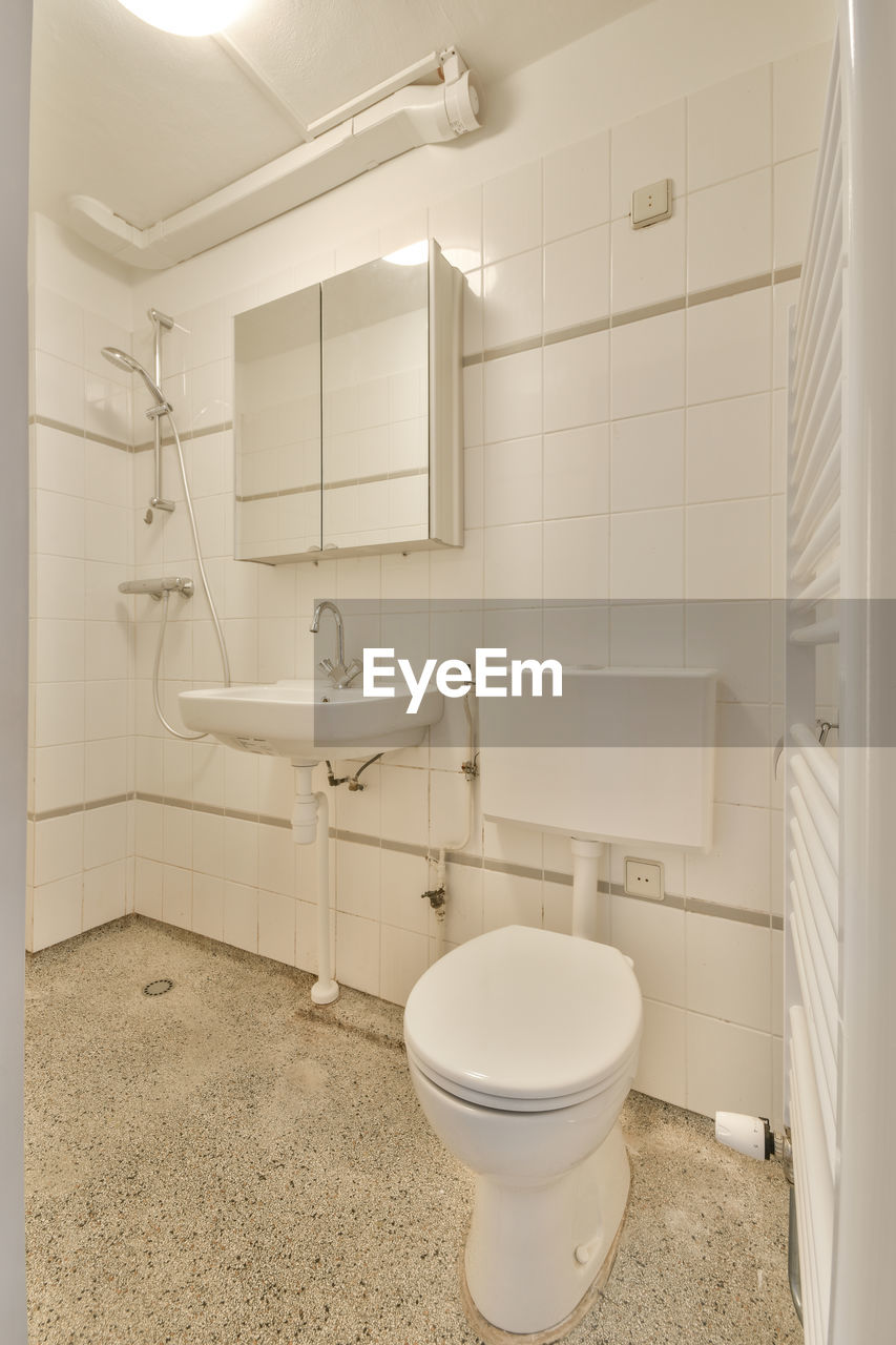 interior of bathroom at home