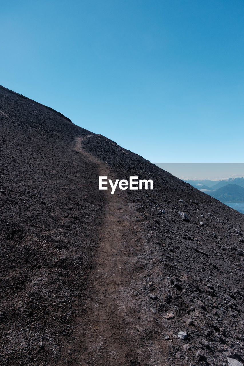 SCENIC VIEW OF MOUNTAIN AGAINST CLEAR SKY