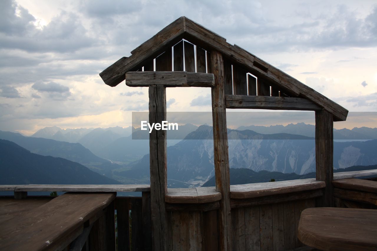 BUILT STRUCTURE IN SNOW COVERED LANDSCAPE