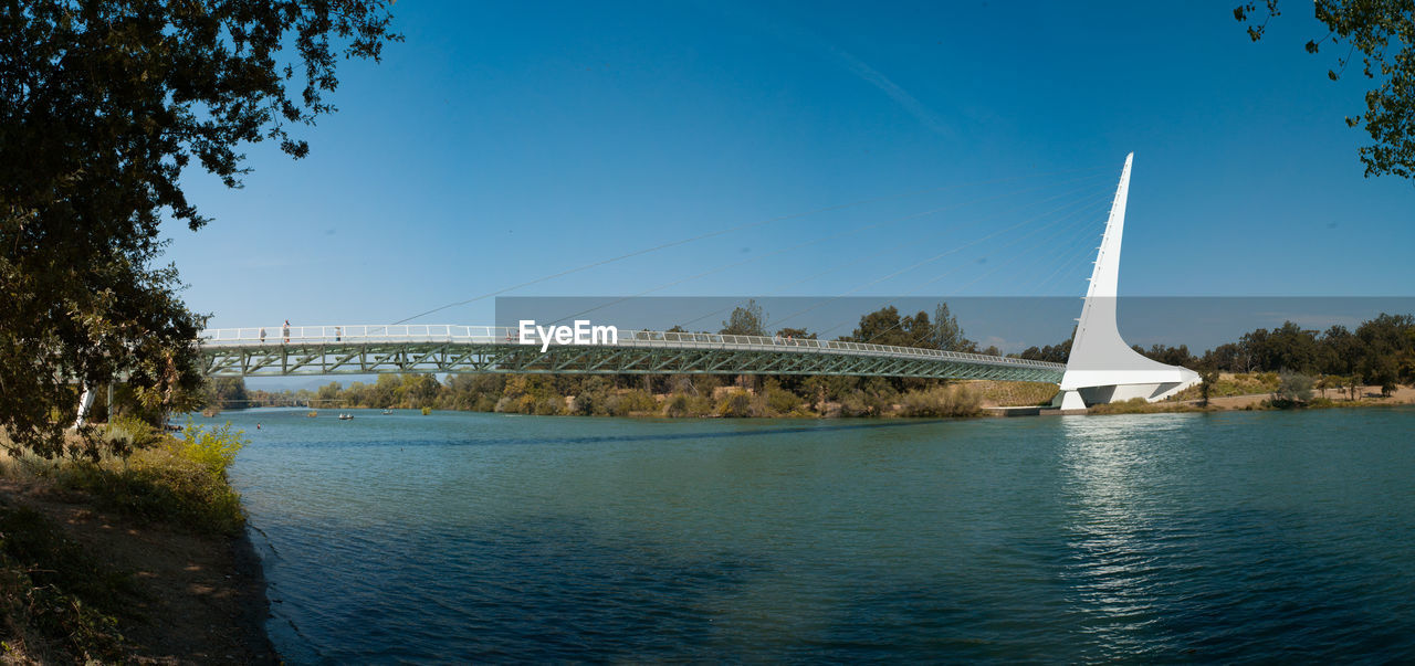 SCENIC VIEW OF RIVER AGAINST CLEAR SKY