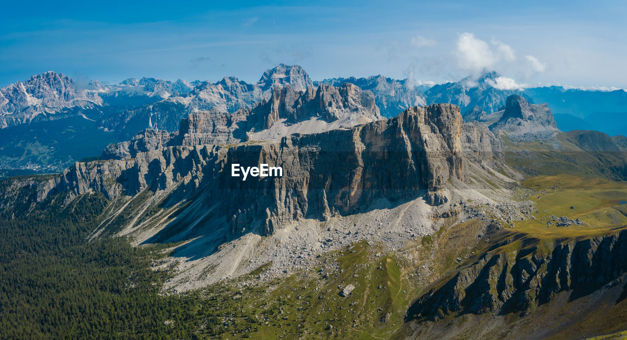 PANORAMIC VIEW OF SNOWCAPPED MOUNTAINS