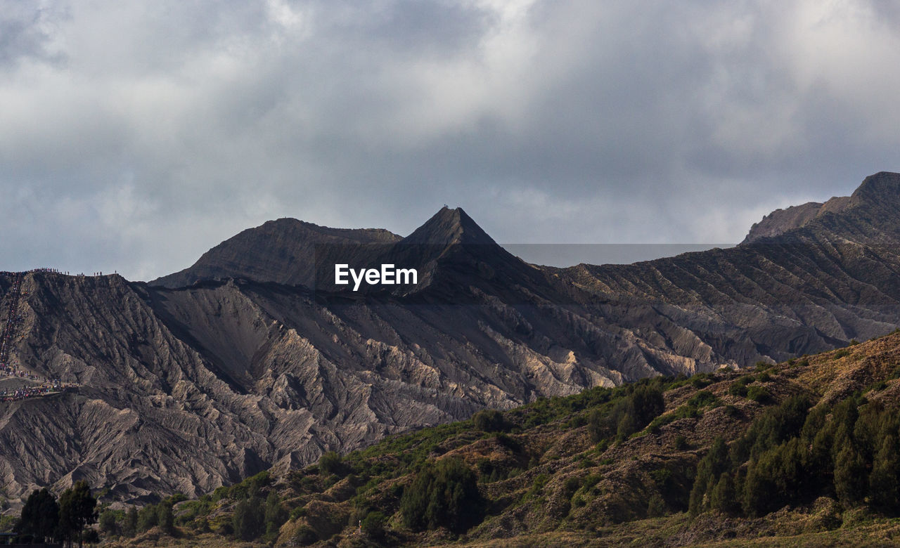 The other side of mount bromo, east java, indonesia