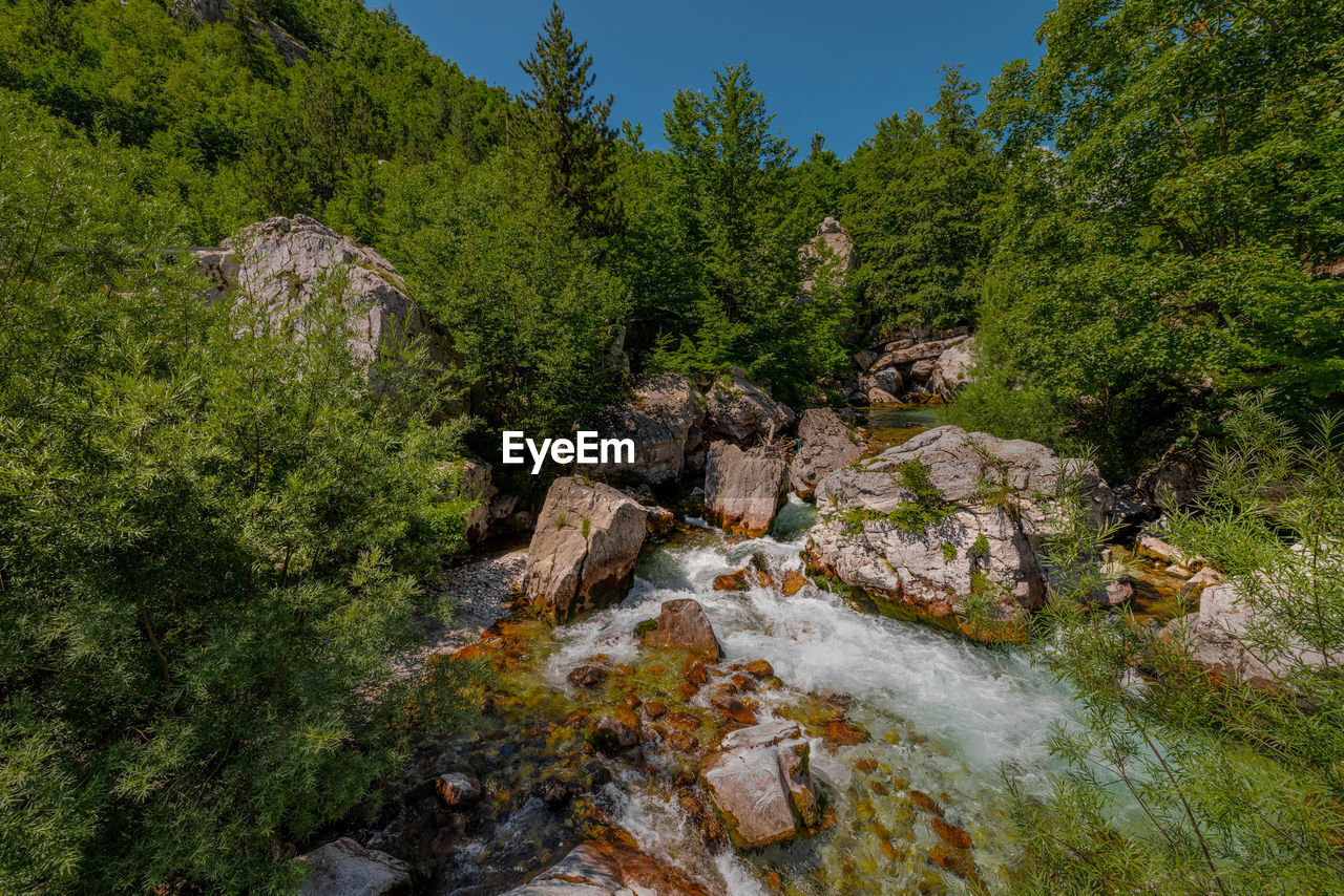 panoramic view of waterfall