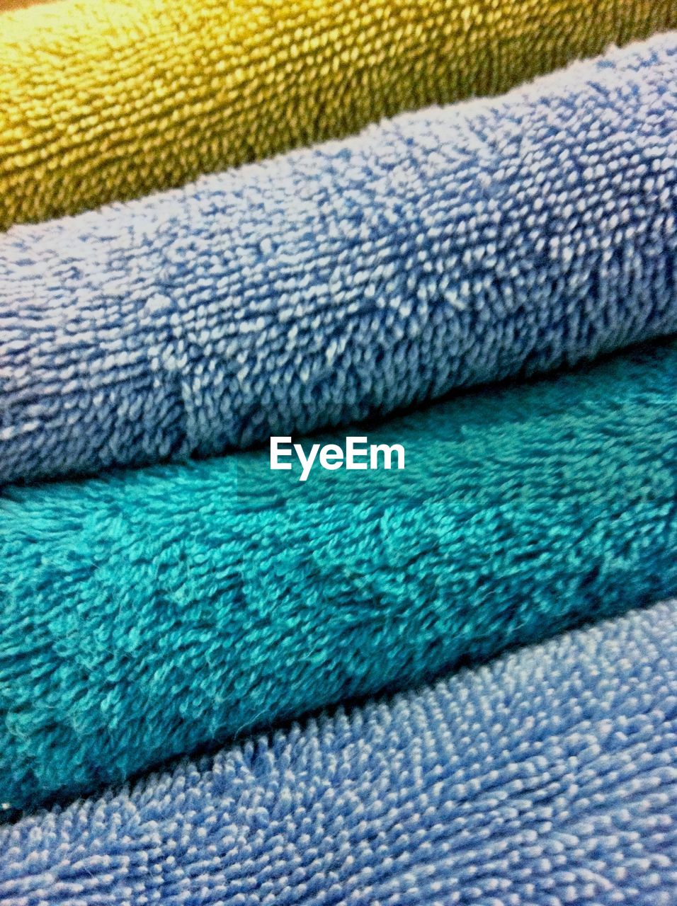 Close-up of towels