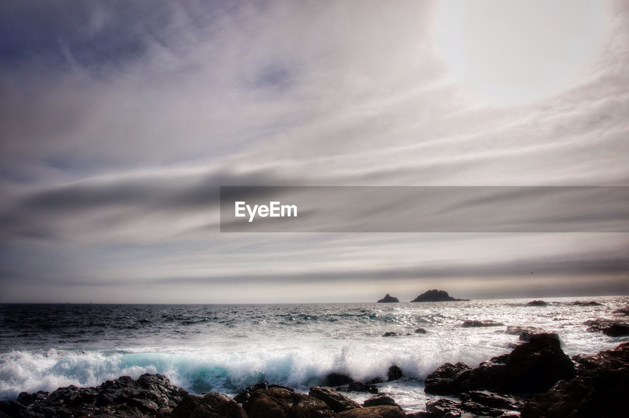 Scenic view of sea against sky