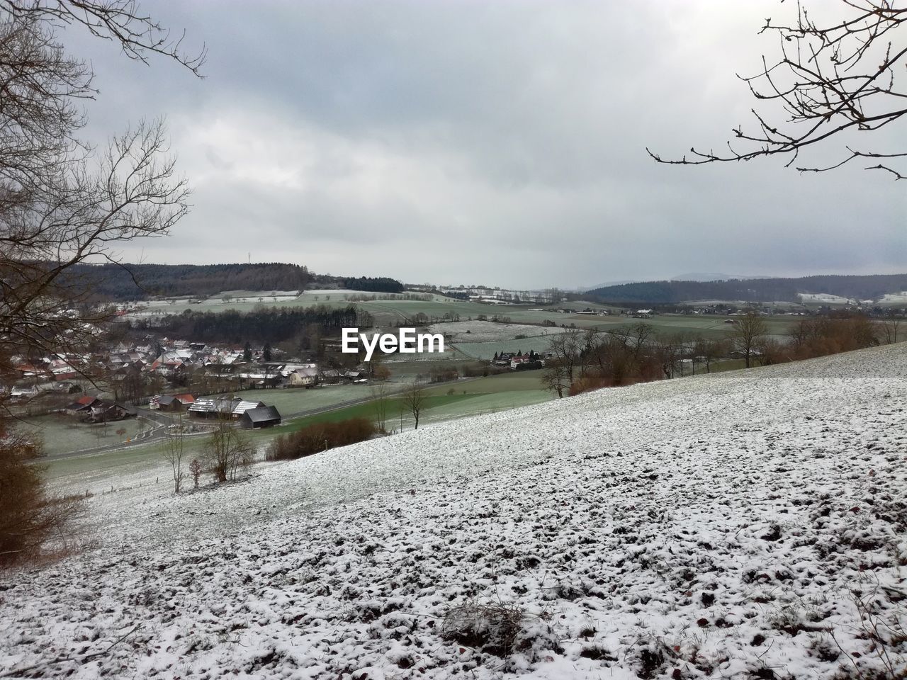 VIEW OF LANDSCAPE AGAINST SKY DURING WINTER