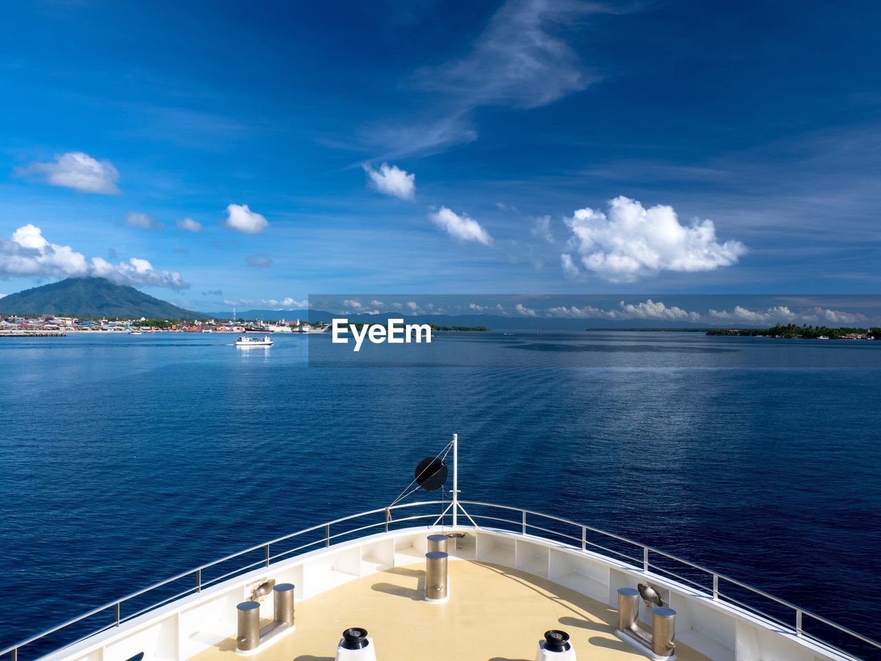 VIEW OF SEA AGAINST BLUE SKY