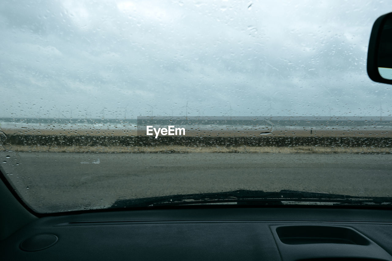 VIEW OF CAR WINDOW