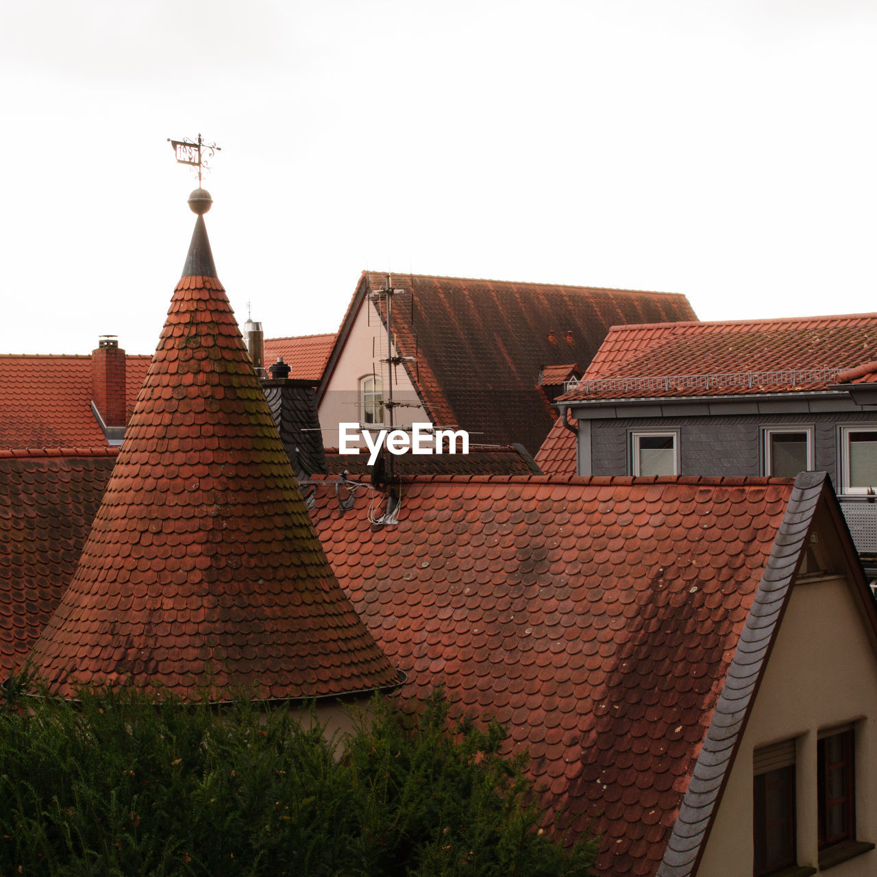 TRADITIONAL BUILDING AGAINST CLEAR SKY