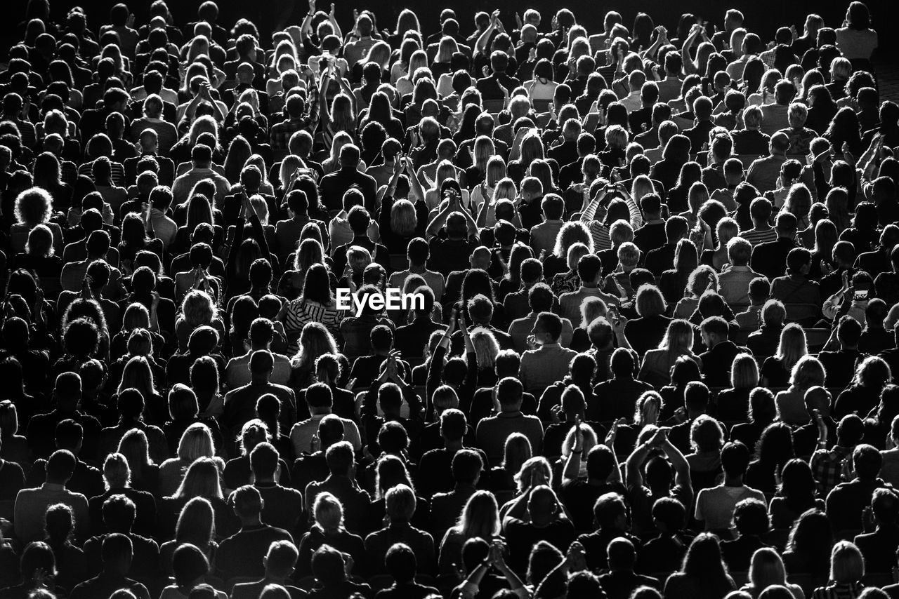 Full frame shot of crowd at music concert