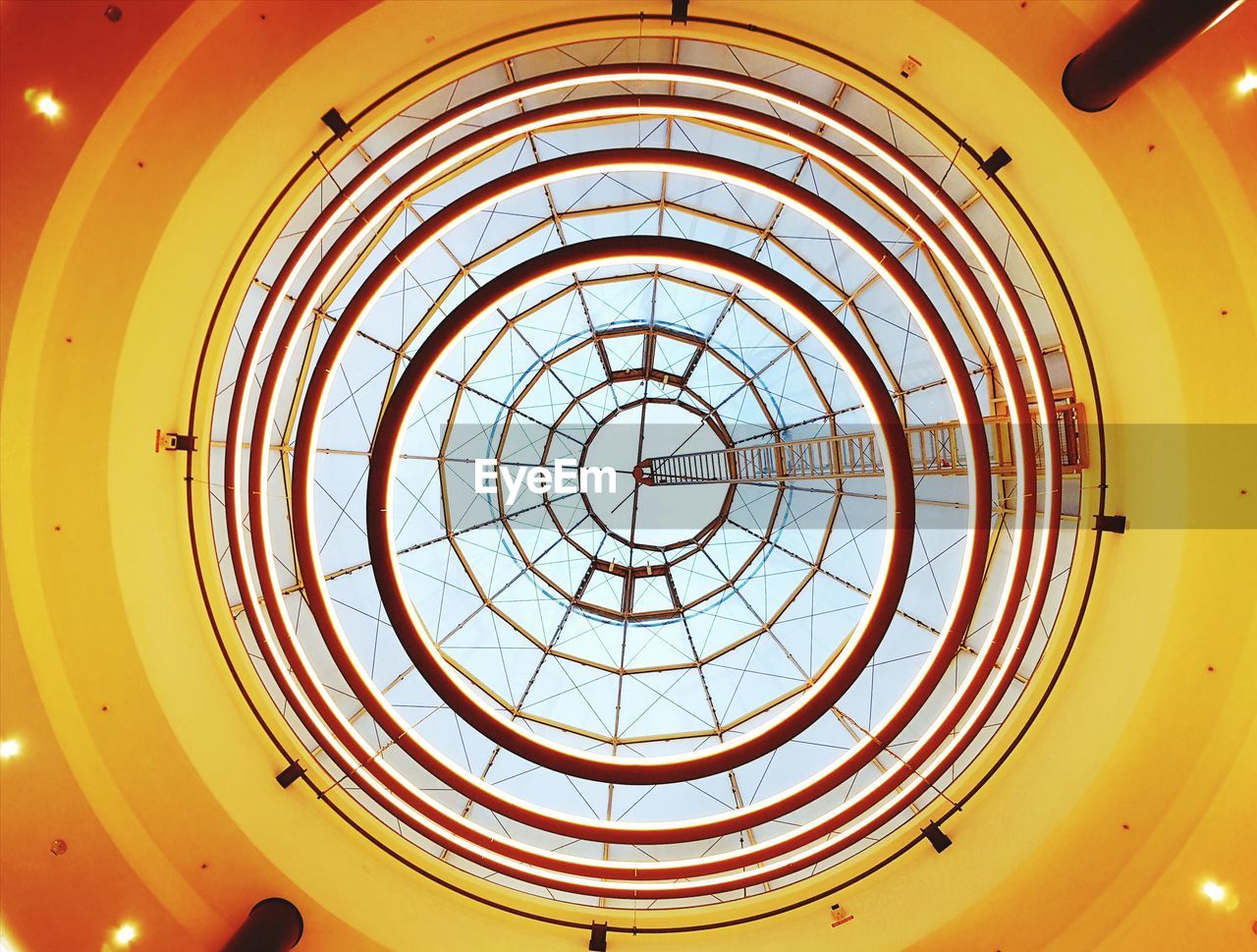 Glass dome from below