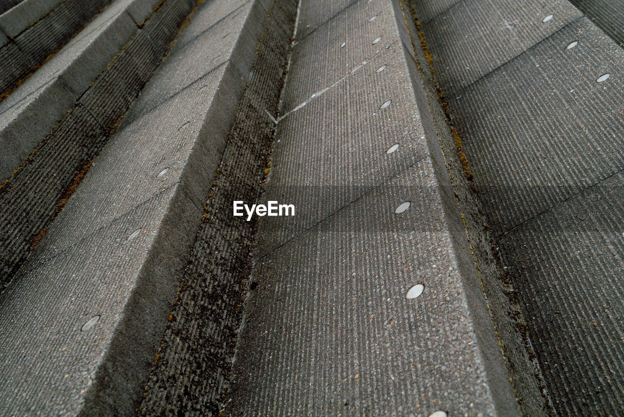 HIGH ANGLE VIEW OF VEHICLES ON STREET IN CITY