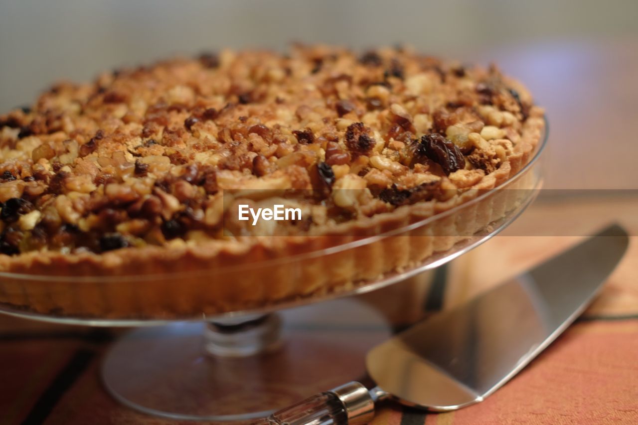 Close-up of homemade dessert