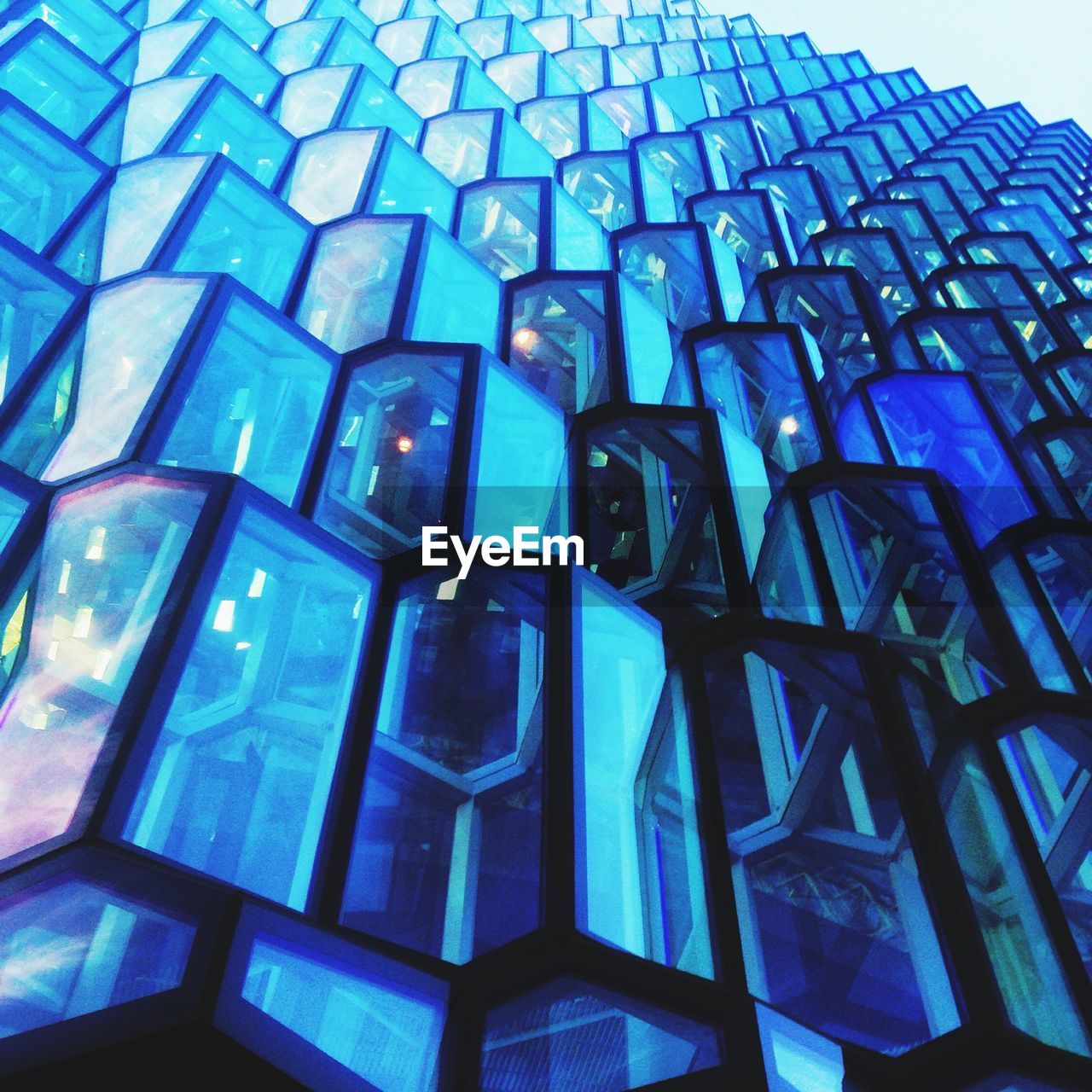 Low angle view of patterned building
