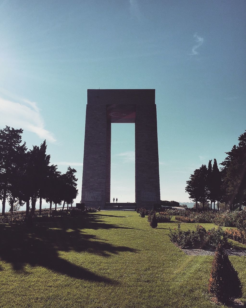 VIEW OF MONUMENT IN FIELD