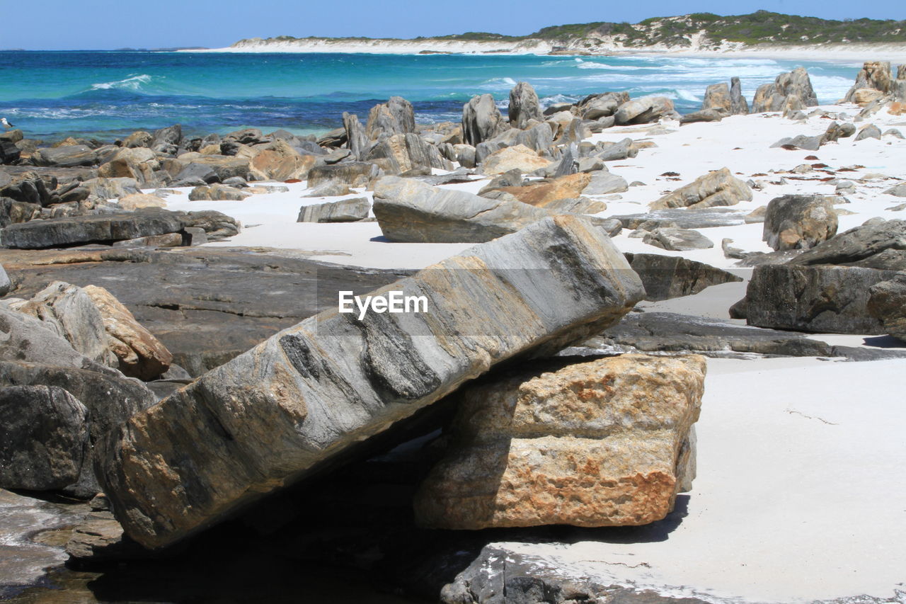 Scenic view of beach