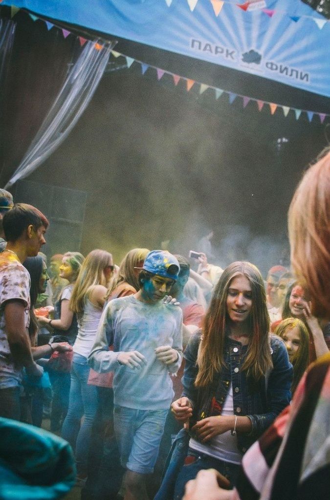 Outdoor dance party