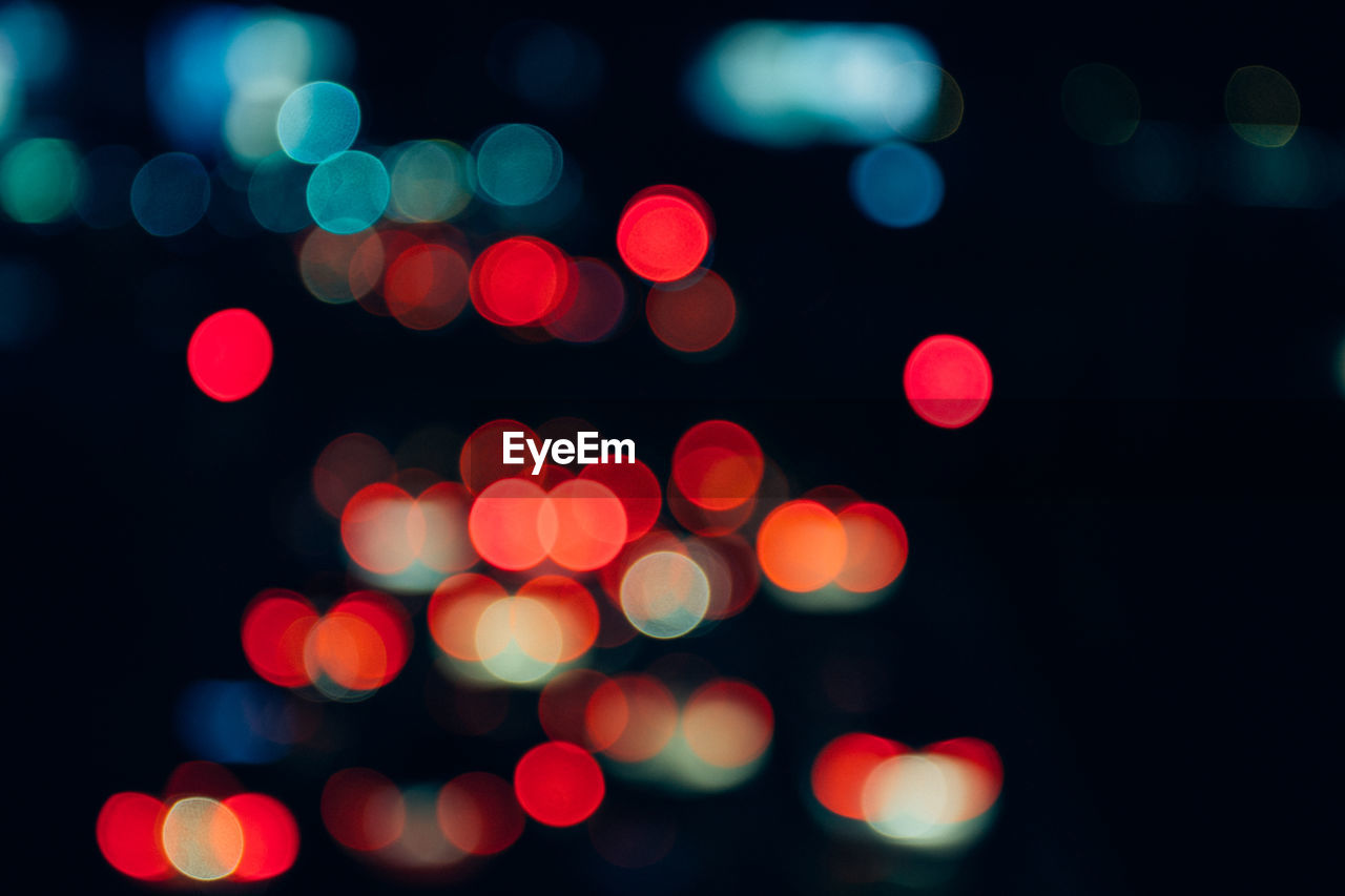 Defocused image of lights at night