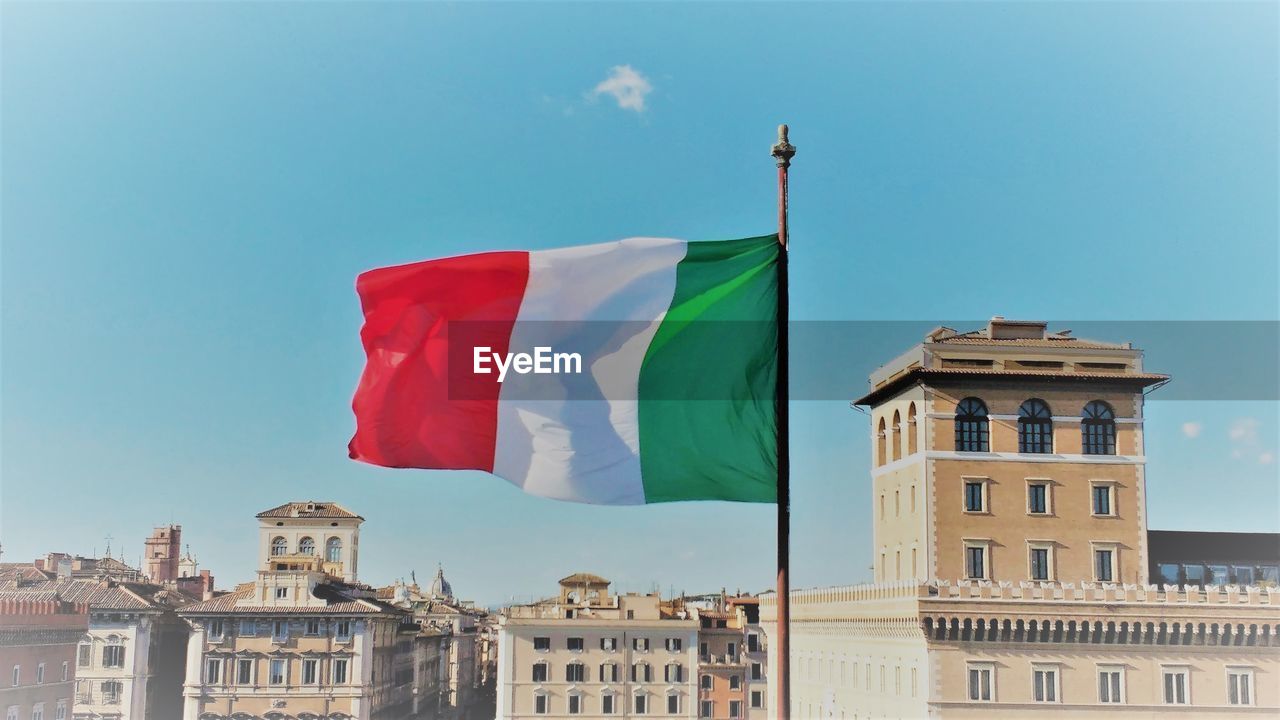 View of italian flag against sky