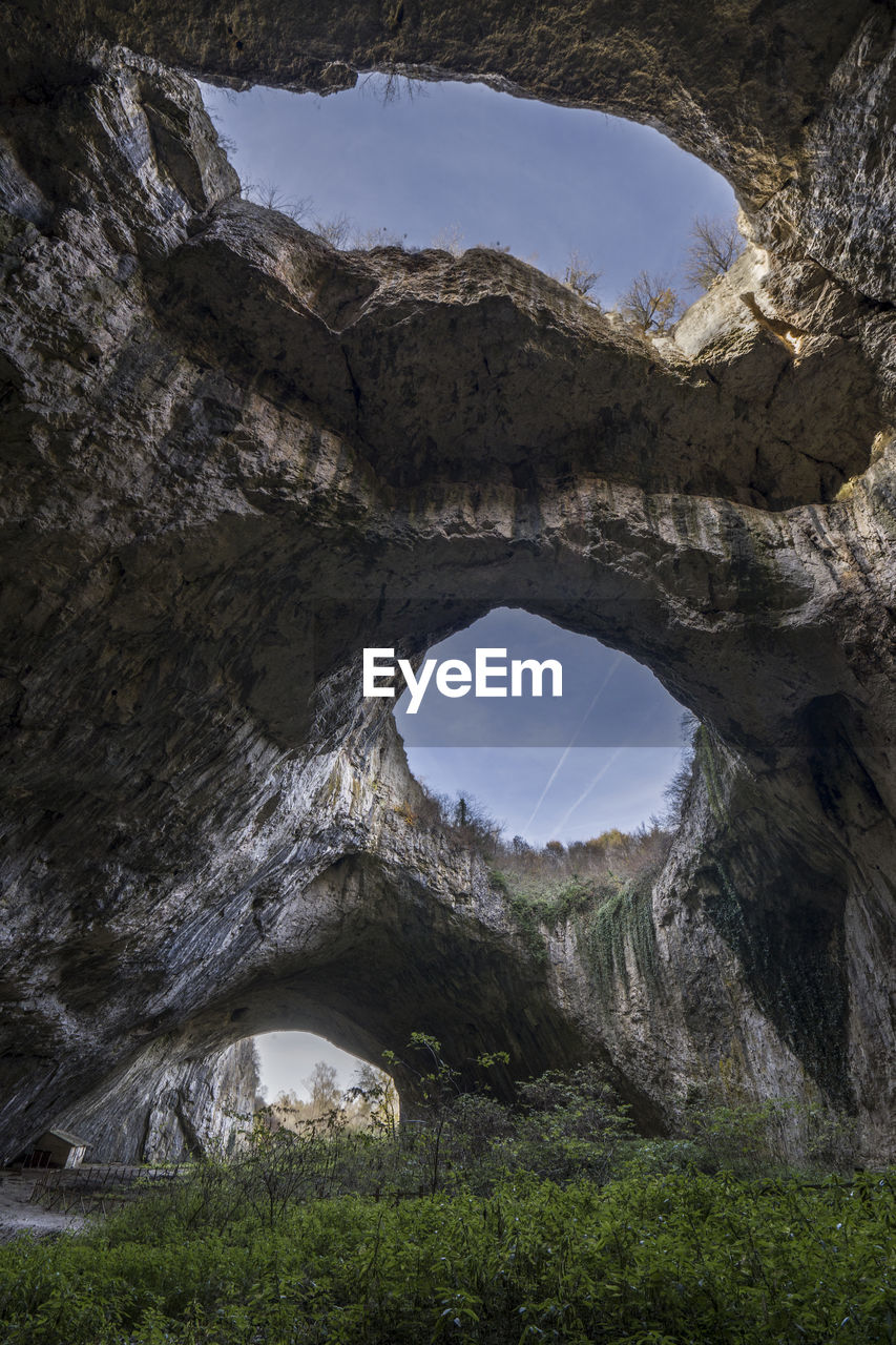 Devetashka cave triple hole in bulgaria