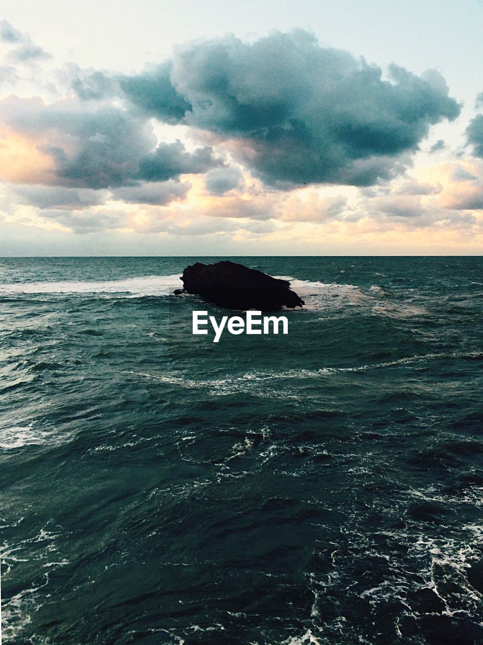 Rock in sea