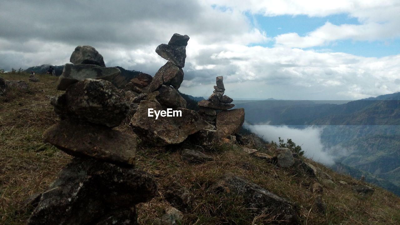 VIEW OF SCULPTURE IN MOUNTAIN