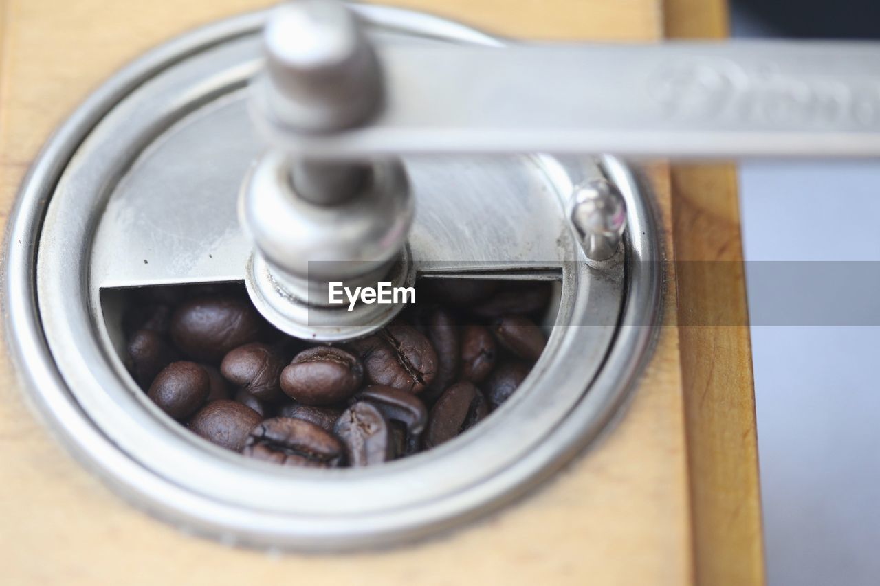 Close up of coffe grinder