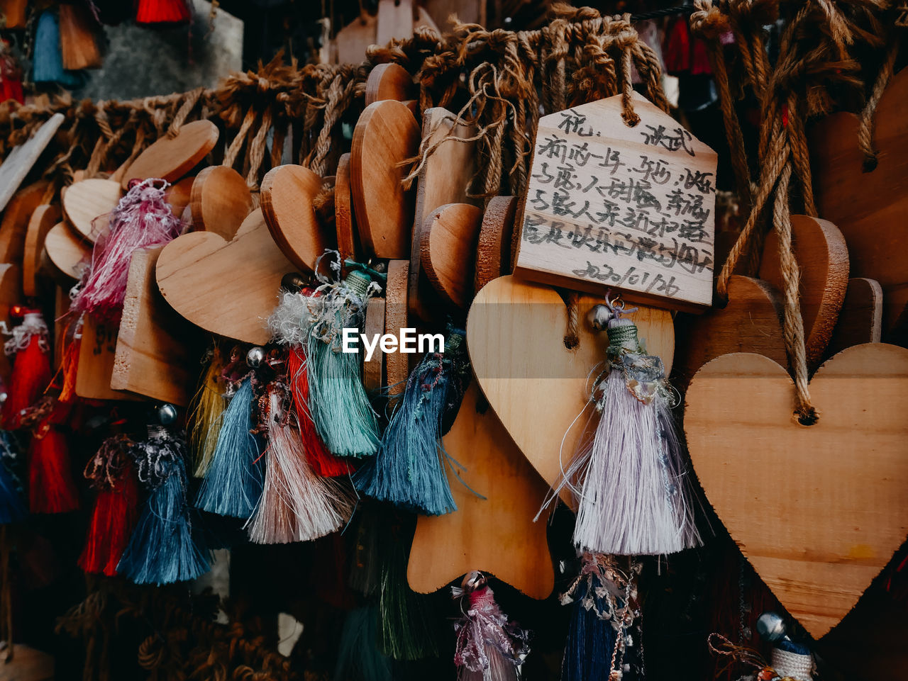 Various decoration for sale at market stall