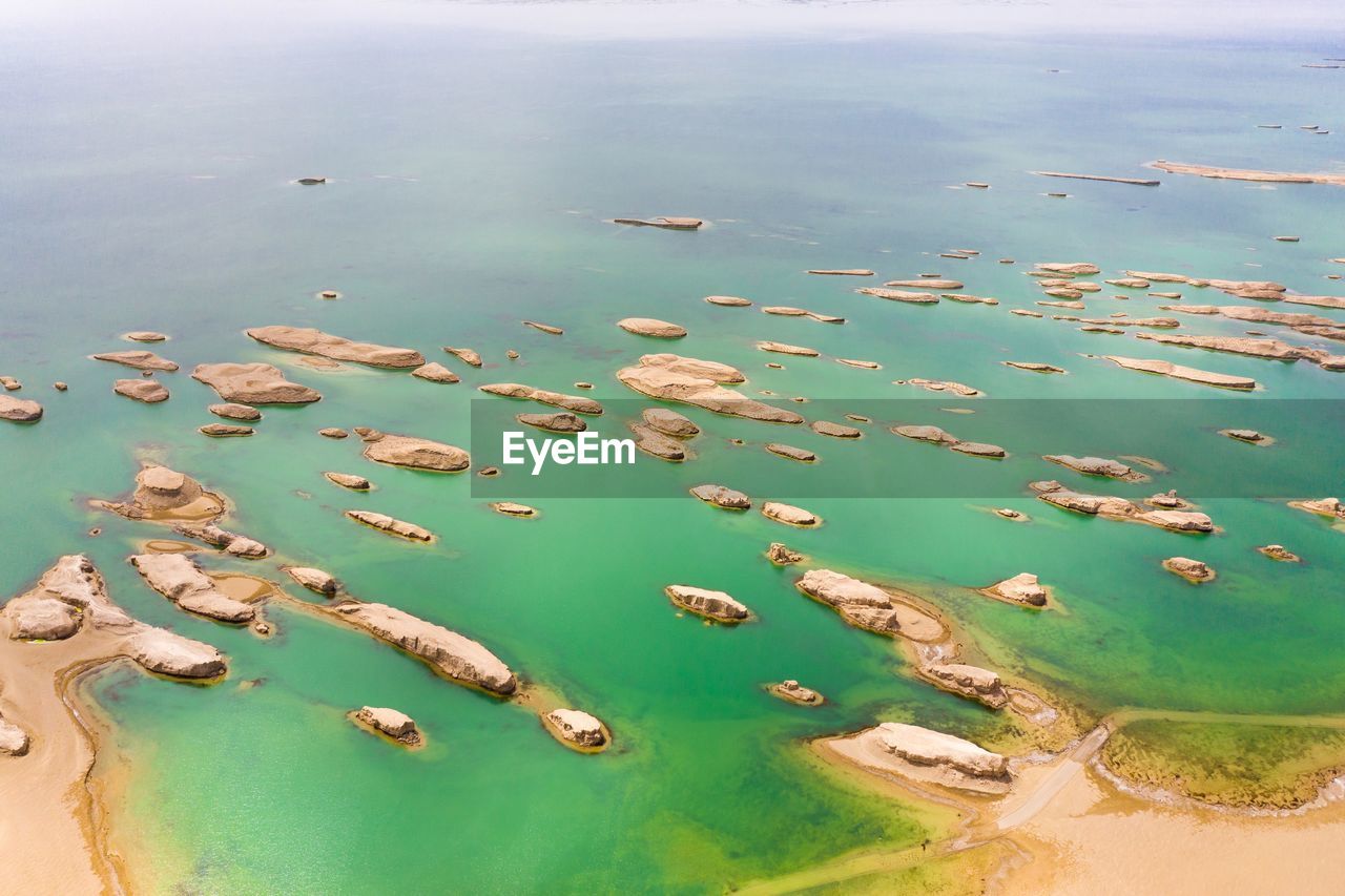 HIGH ANGLE VIEW OF BEACH